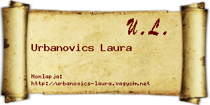 Urbanovics Laura névjegykártya